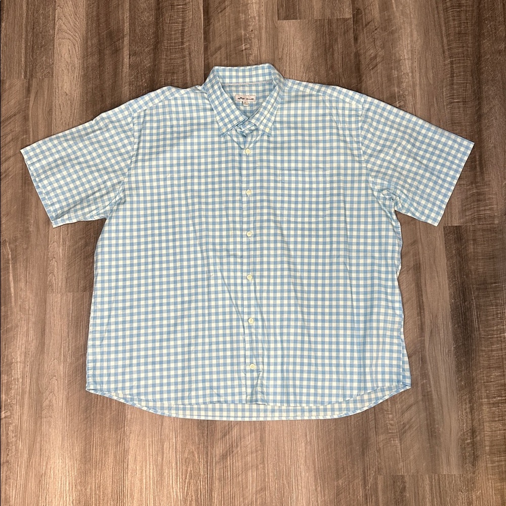 Peter Millar Cotton Stretch Gingham Checkered Sho… - image 2